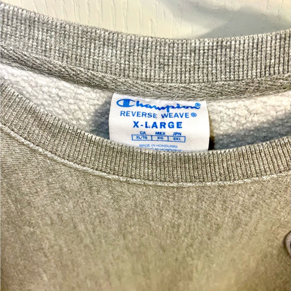 Champion Heather Gray Reverse Weave Sweatshirt - Picture 3 of 5